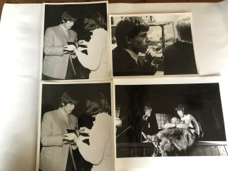 The Rolling Stones 4x B/w 10x8 Photos Mick Jagger And Keith Richards Ex