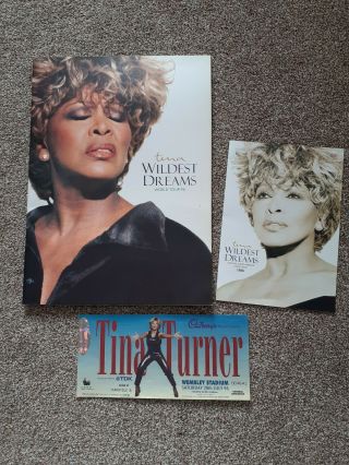 Tina Turner Wildest Dreams World Tour Concert Programme & Ticket Stub 1996