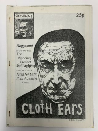 Cloth Ears Fanzine Number 3 1987 The Wedding Present Flesh For Lulu Max Ausgang
