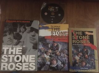 3 X Stone Rose Books And Stone Roses Dvd