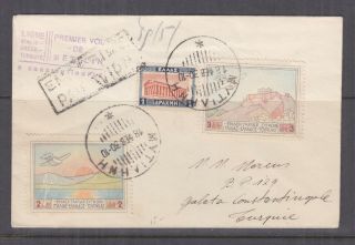 Greece,  1930 First Flight Cover,  Mytilene To Constantinople,  132 Carried. ,