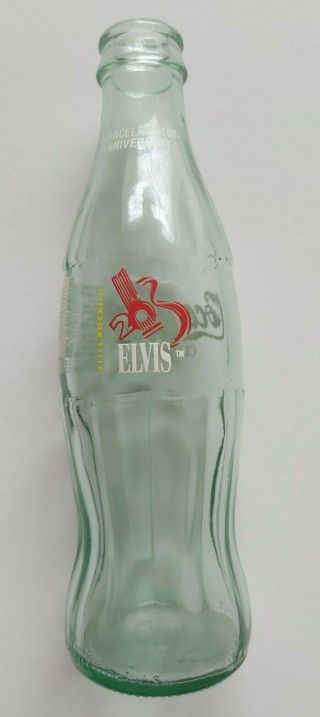 Elvis Presley Coke Coca Cola Bottle Graceland 15th Anniversary