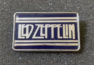 Vintage Led Zeppelin Metal Pin Badge 1980s Clubman