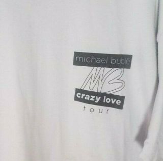 Michael Buble - Crazy Love _ World Tour Gray Large Crew Shirt