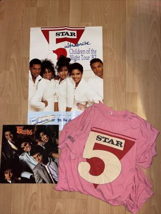 1986 1987 5 Star Children Of The Night / Crunchie Tour Poster Programme Tshirt