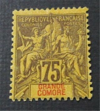 Nystamps French Grand Comoro Stamp 18 Og H $60 N6y3180