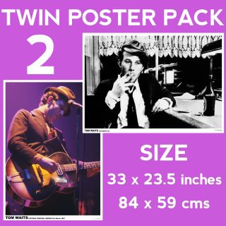 Tom Waits - Set Of 2 Posters Size 84.  1cm X 59.  4cm - 33 In X 24 In