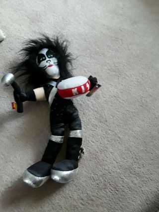 Kiss Band - Peter Criss - 2002 Plush 15 " Doll W/ Tags - Toy Collectible