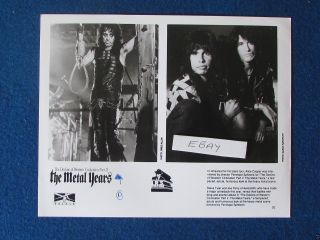 Press Promo Photo - 10 " X8 " - Alice Cooper - Aerosmith - 1988