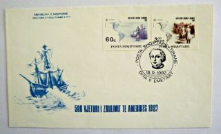 Albania Stamps 1992.  Europa,  Cept: 500 Years Of Amerika.  Fdc Set Mnh.  Mi.  2510 - 1