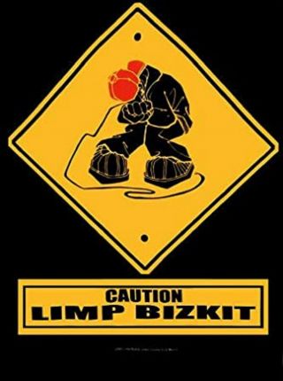 Limp Bizkit Caution Textile Poster Flag - 110 X 75 Cms Rare - No Longer Made