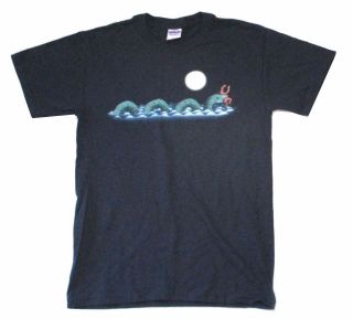 Crowded House Time On Earth Serpent Blue T Shirt Small Official Band