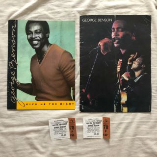 George Benson In Your Eyes,  Give Me The Night Tour Programmes,  Ticket Stub