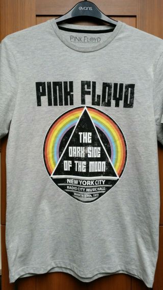 Pink Floyd - " Radio City Music Hall Nyc 17/03/1973 " Light Grey T - Shirt (m)