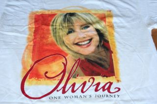 Oliva Newton John / Tour T - Shirt / One Womans Journey Size L
