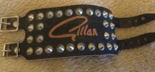 Vintage 1980s Ian Gillan Leather Studded Wrist Band Concert Memorabilia