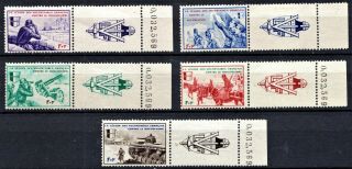 Germany - 1941 France Private Issues - Full Set - Hinged On Label