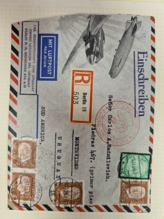 Germany 1934 Zeppelin Cover Condor To South America L22
