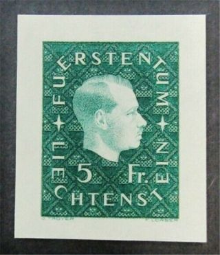 Nystamps Liechtenstein Stamp 159 No Gum H Color Trail Proofs J1y1110