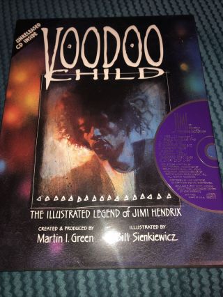 Jimi Hendrix Book And Unreleased Cd Illustrated Legend Of Jimi Hendrix