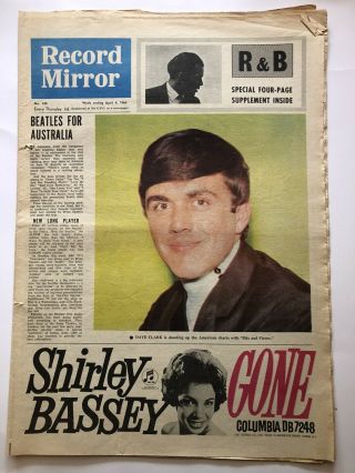 Record Mirror April 4th 1964 The Beatles,  John Lennon,  Rolling Stones,  Mersey Beat