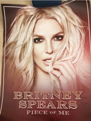 Britney Spears Piece Of Me Vip Memorabilia Poster
