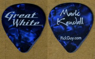 Great White Mike Kendall Guitar Pick Authentic Concert Stage Tour London