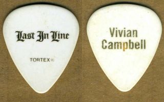Last In Line Vivian Campbell Guitar Pick Authentic Concert Stage Tour Dio