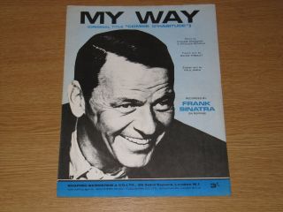 Frank Sinatra - My Way - Uk Sheet Music