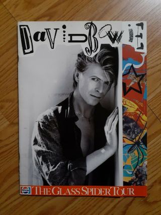 David Bowie The Glass Spider Tour 1987 Tour Program Rock And Roll Program Pepsi