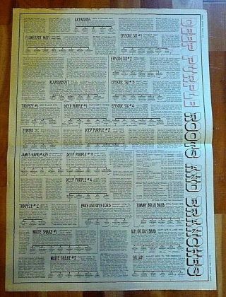 Deep Purple Family Tree Pete Frame Full Page Press Advert Poster Size 37/26cm