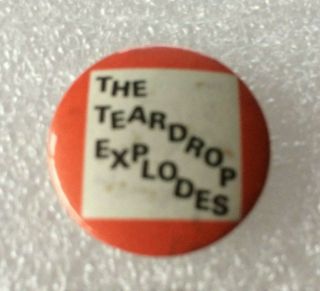 The Teardrop Explodes 25mm x 25mm - 1 inch Pin Badge 1980 ' s 2