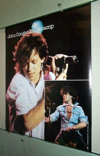 John Cougar Mellencamp Vintage 1984 Poster Last One