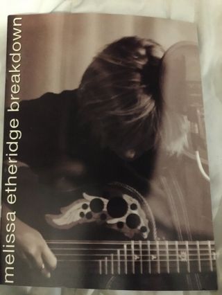 Melissa Etheridge 1999 Breakdown Tour Concert Program Book