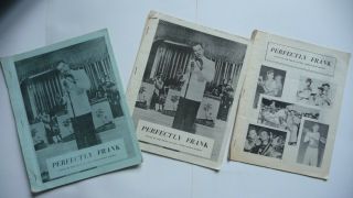 3 X Issues Of Perfectly Frank From 1961 Frank Sinatra Fanzine