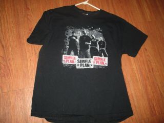 Simple Plan Concert Tour Shirt Adult Xl Punk
