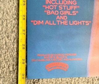 Donna Summer Bad Girls Promo Poster Reprint,  BARGAIN 2
