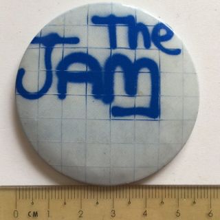 Vtg Og The Jam In The City 1977 55mm Pin Badge Paul Weller Mods Band 70s