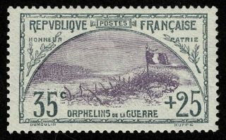 France Stamp Scott B7 35c,  25c Back Of Book Semi - Postal Looks Like Regummed