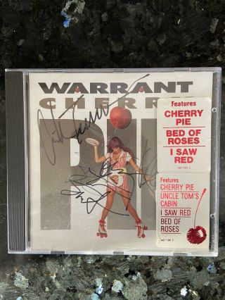 Warrant Cherry Pie Autographed CD Jani Lane 2