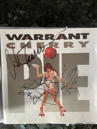 Warrant Cherry Pie Autographed CD Jani Lane 3