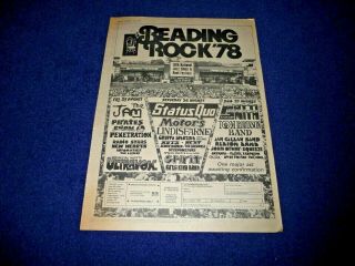 Reading Festival 1978 The Jam Full Page Press Advert Poster Size 37/26cm