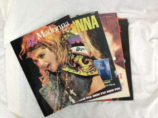Bundle Of Madonna Memorabilia Includes 6 Magazines And 1 Hardback Book 983