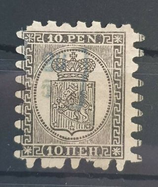 Finland 1866 - 1874 10 P Perf C I Michel 7c Cv €400 Vf