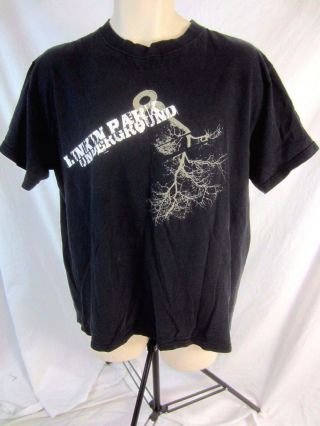 Linkin Park Band Underground 8 Mens T Shirt Large Graphic Black Tee Cb20e