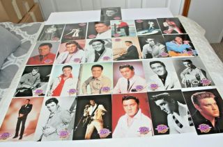 1993 The River Group Complete Set Of 25 Elvis Presley King Cards,  5 " X 7 "