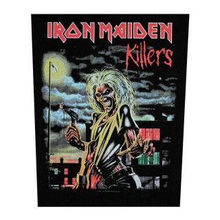 Xlg Iron Maiden Killers Back Patch Album Art Rock Music Jacket Sew On Applique