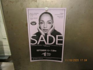Sade W/ India.  Arie Lovers Rock Tour Pepsi Center Denver 2001 Show Poster