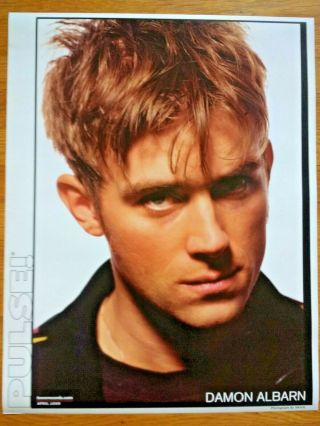 17 " X 22 " Damon Albarn (blur) Pulse Tower Records April 1999 Britpop Poster (a)