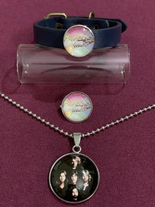 Pink Floyd Memorabilia Set (bracelet,  Necklace & Pin)